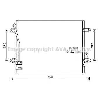 Condenseur, climatisation AVA QUALITY COOLING VNA5322