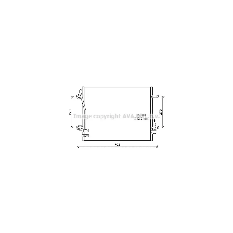 Condenseur, climatisation AVA QUALITY COOLING VNA5322