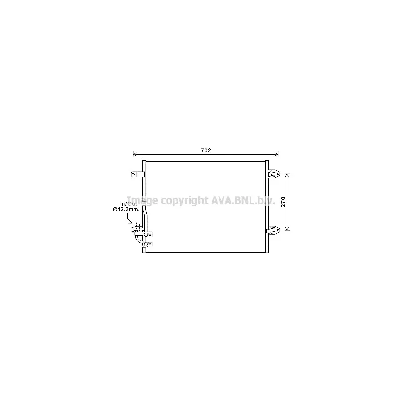 Condenseur, climatisation AVA QUALITY COOLING VNA5323