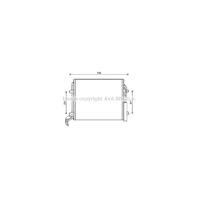 Condenseur, climatisation AVA QUALITY COOLING VNA5324D