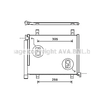 Condenseur, climatisation AVA QUALITY COOLING VNA5327D