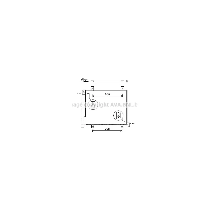 Condenseur, climatisation AVA QUALITY COOLING VNA5327D