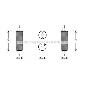 Filtre déshydratant, climatisation AVA QUALITY COOLING VND014