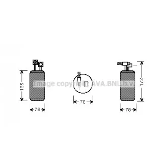Filtre déshydratant, climatisation AVA QUALITY COOLING VND052