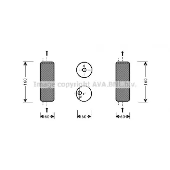 Filtre déshydratant, climatisation AVA QUALITY COOLING VND293