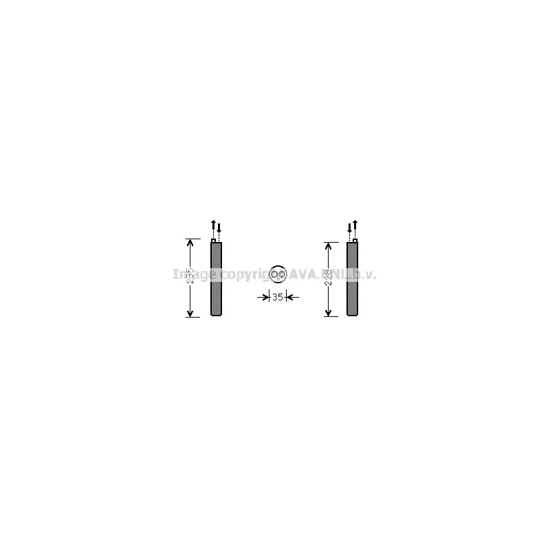 Filtre déshydratant, climatisation AVA QUALITY COOLING VND297