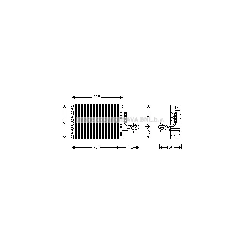 Évaporateur climatisation AVA QUALITY COOLING VNV168
