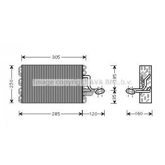 Évaporateur climatisation AVA QUALITY COOLING