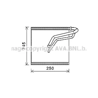 Évaporateur climatisation AVA QUALITY COOLING VNV387