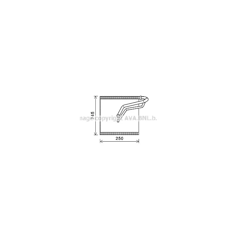 Évaporateur climatisation AVA QUALITY COOLING VNV387