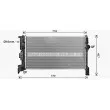 Radiateur, refroidissement du moteur AVA QUALITY COOLING VO2304 - Visuel 1