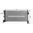Radiateur, refroidissement du moteur AVA QUALITY COOLING VO2307 - Visuel 1