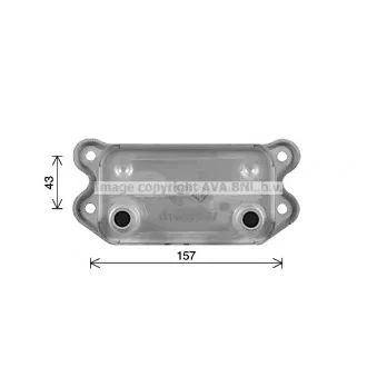 Radiateur d'huile AVA QUALITY COOLING VO3298