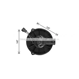 Moteur électrique, pulseur d'air habitacle AVA QUALITY COOLING VO8301