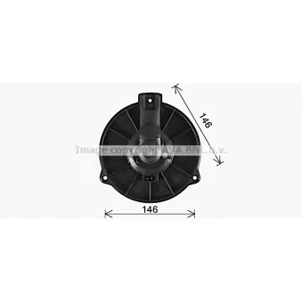 Moteur électrique, pulseur d'air habitacle AVA QUALITY COOLING VO8306