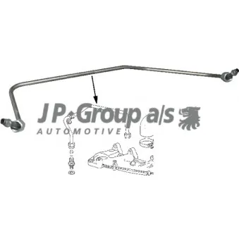 Conduite d'huile, compresseur JP GROUP 1117600602