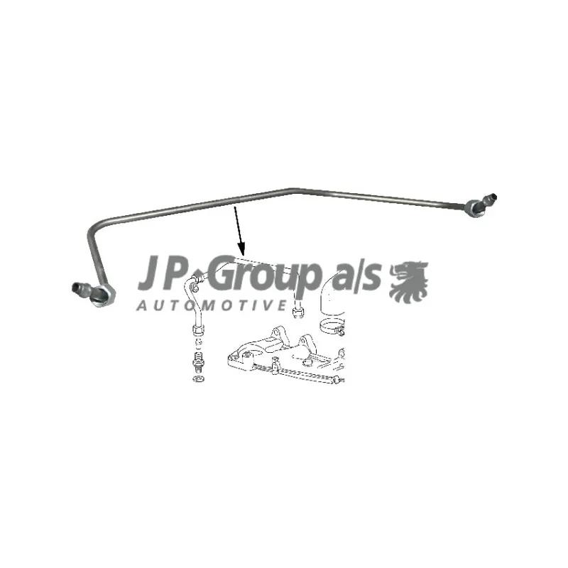 Conduite d'huile, compresseur JP GROUP 1117600602