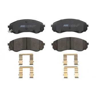 Jeu de 4 plaquettes de frein avant ABE C10327ABE-P