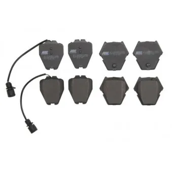 Jeu de 4 plaquettes de frein avant ABE C1A049ABE-P