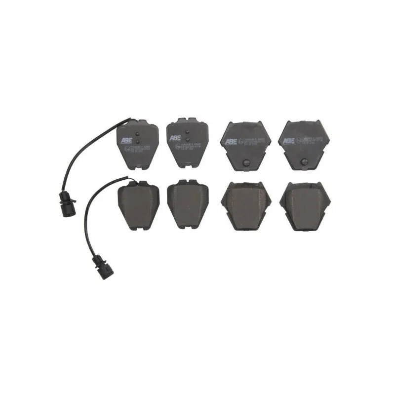 Jeu de 4 plaquettes de frein avant ABE C1A049ABE-P