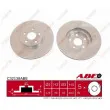 Jeu de 2 disques de frein avant ABE C32138ABE - Visuel 1