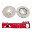 Jeu de 2 disques de frein avant ABE C32154ABE - Visuel 1