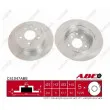 Jeu de 2 disques de frein arrière ABE C41047ABE - Visuel 1