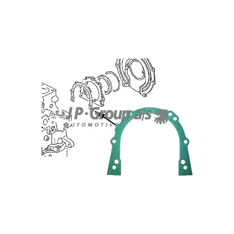 Joint, couverle de carter (carter de vilebrequin) JP GROUP 1119100100