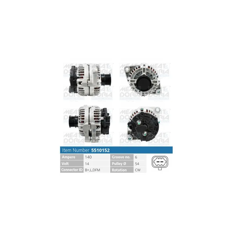 Alternateur MEAT & DORIA 5510152