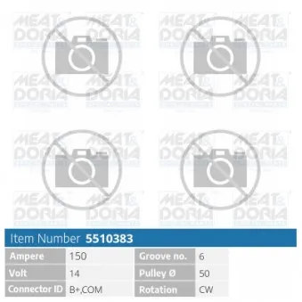 Alternateur MEAT & DORIA 5510383