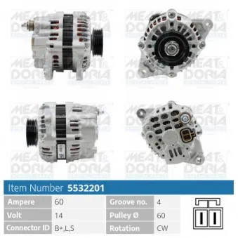 Alternateur MEAT & DORIA 5532201