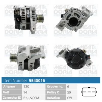 Alternateur MEAT & DORIA 5540016