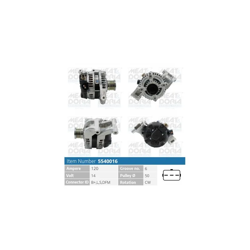 Alternateur MEAT & DORIA 5540016