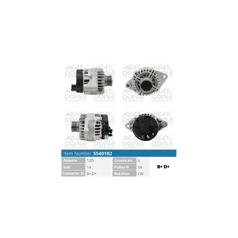 Alternateur MEAT & DORIA 5540182