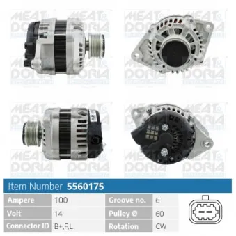 Alternateur MEAT & DORIA 5560175