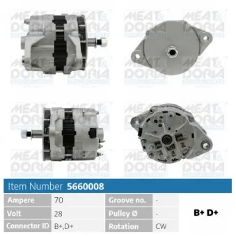 Alternateur MEAT & DORIA 5660008