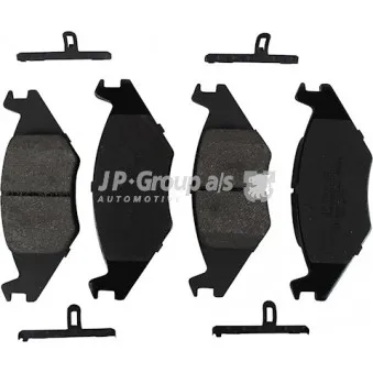 Jeu de 4 plaquettes de frein avant JP GROUP 1163600110