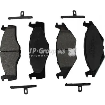 Jeu de 4 plaquettes de frein avant JP GROUP 1163600510