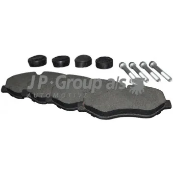Jeu de 4 plaquettes de frein avant JP GROUP 1163601710