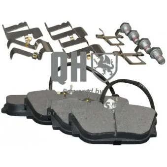 Jeu de 4 plaquettes de frein arrière JP GROUP 1163707510