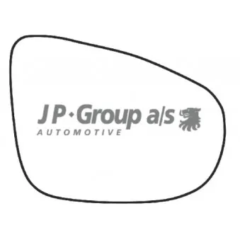 Verre de rétroviseur, rétroviseur extérieur JP GROUP 1189304780