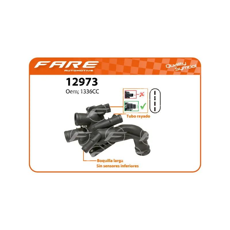 Thermostat, liquide de refroidissement FARE SA 12973
