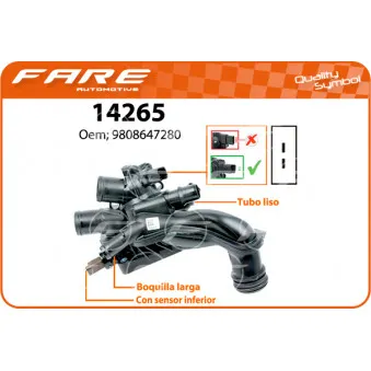 Thermostat, liquide de refroidissement FARE SA