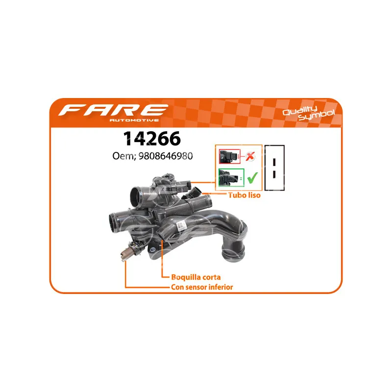 Thermostat, liquide de refroidissement FARE SA 14266