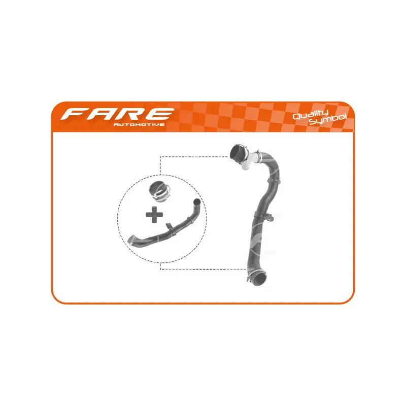 Gaine de suralimentation avant gauche FARE SA 14519