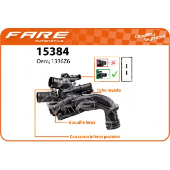Thermostat, liquide de refroidissement FARE SA 15384