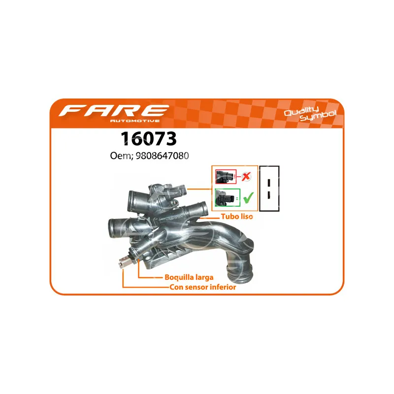 Thermostat, liquide de refroidissement FARE SA 16073