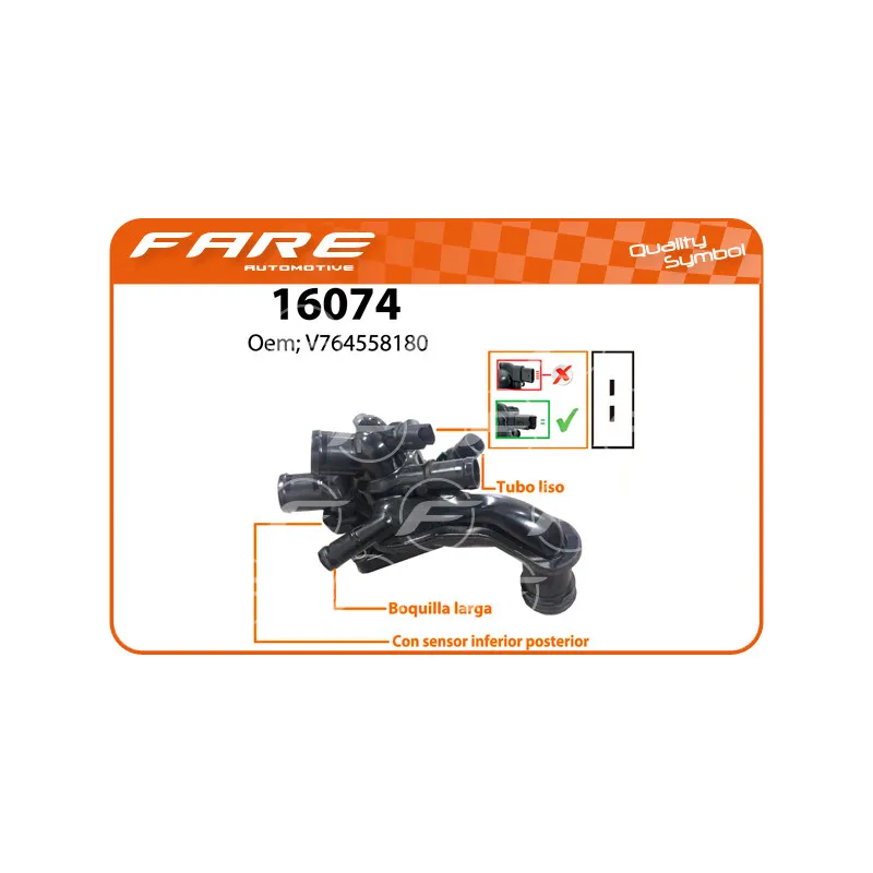 Thermostat, liquide de refroidissement FARE SA 16074