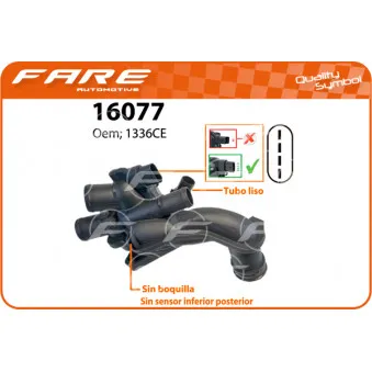 Thermostat, liquide de refroidissement FARE SA 16077