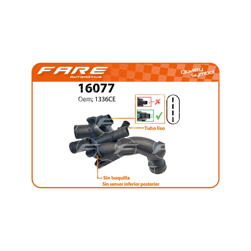 Thermostat, liquide de refroidissement FARE SA 16077